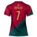 Günstige Portugal Cristiano Ronaldo #7 Heim Fussballtrikot Damen WM 2022 Kurzarm